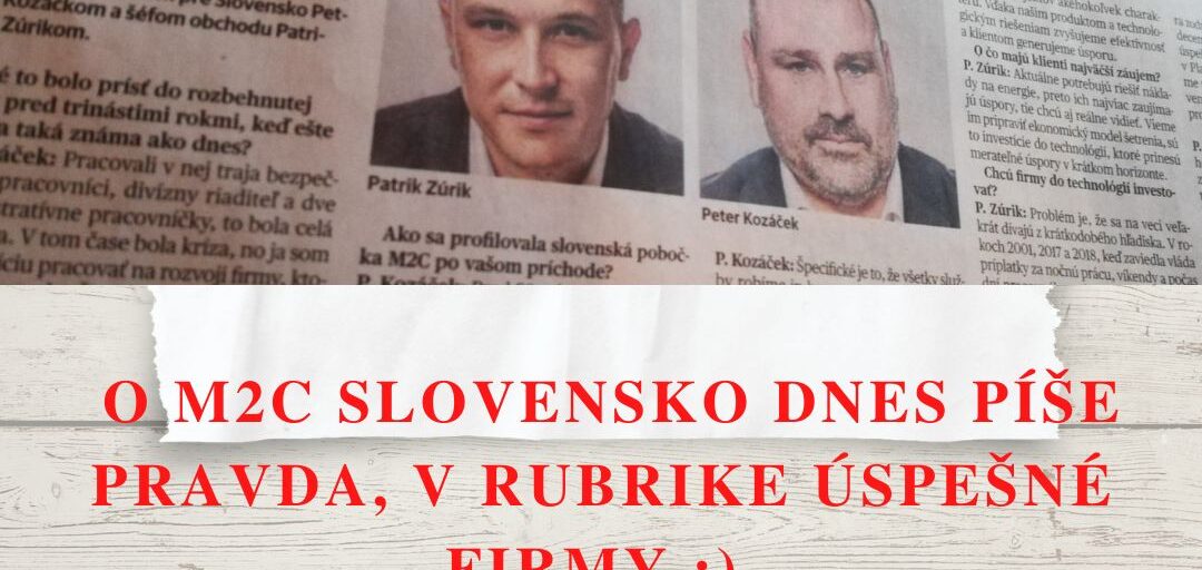 M2C: Nové technológie šetria firmám peniaze aj čas