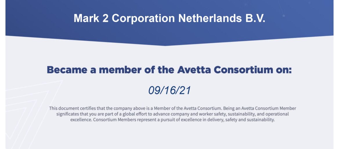 The Dutch branch of M2C is now a member of the Avetta consortium